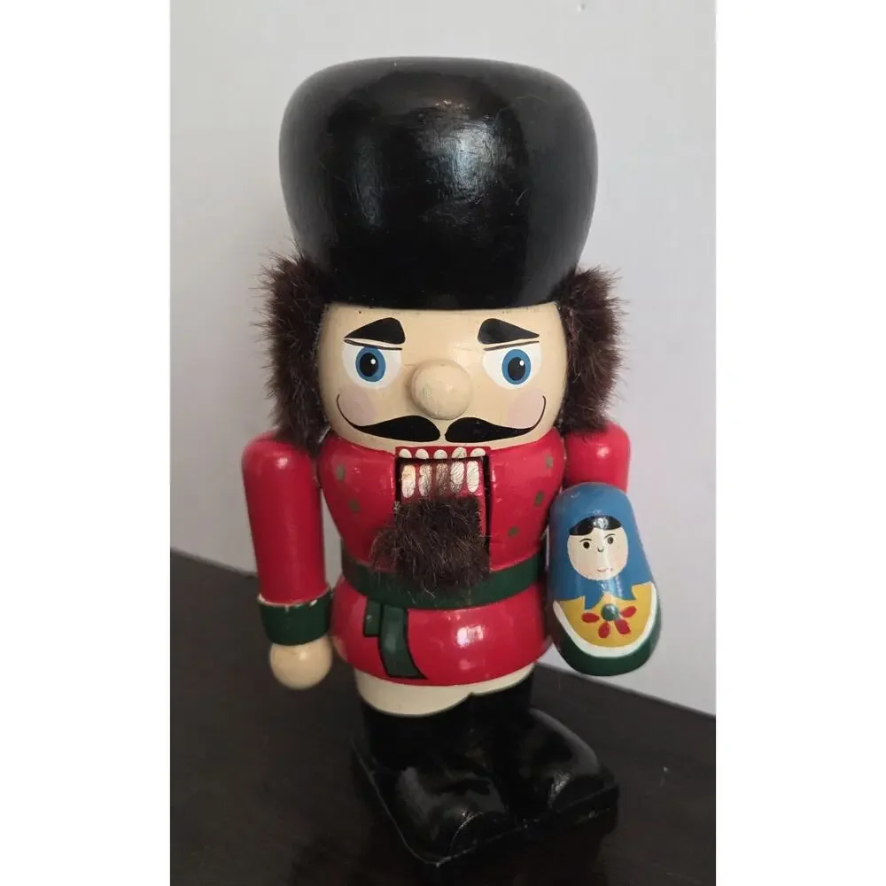 Strasburg Collection Holiday Nutcracker Russia Holding Mini Matryoshka Doll